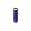 YETI Rambler 18 Oz Bottle With Chug Cap - Offshore Blue 2 YETI Rambler 18 Oz Bottle With Chug Cap - Offshore Blue