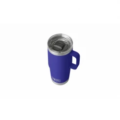 YETI Backpacking Packs Rambler 20 Oz Travel Mug With Stronghold Lid - Offshore Blue