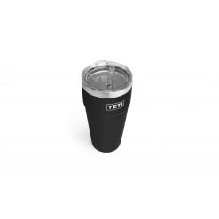 YETI Backpacking Packs Rambler 26 Oz Stackable Cup With Straw Lid - Black
