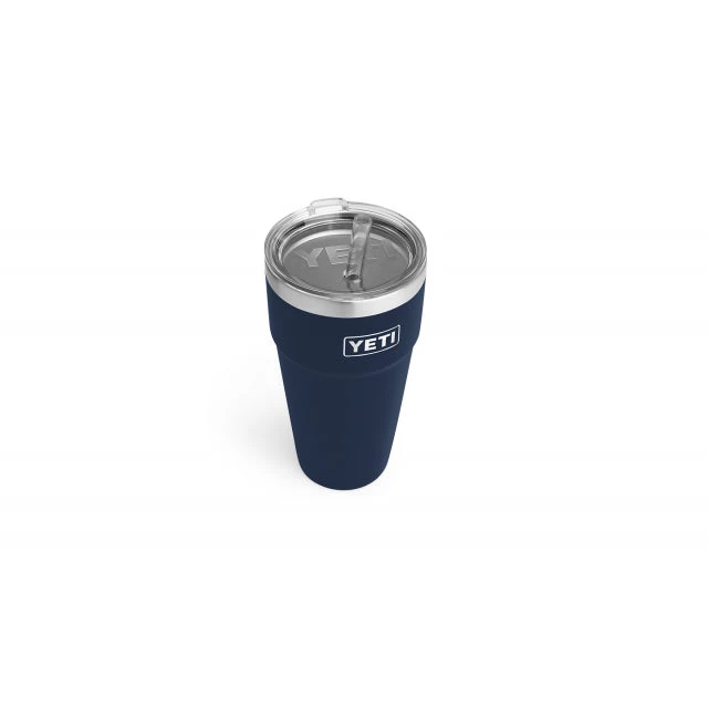 YETI Rambler 26 Oz Stackable Cup With Straw Lid - Navy 3 YETI Rambler 26 Oz Stackable Cup With Straw Lid - Navy