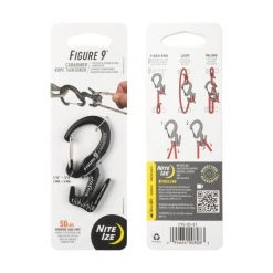 Nite Ize Figure 9 Carabiner Rope Tightener Backpacking Packs