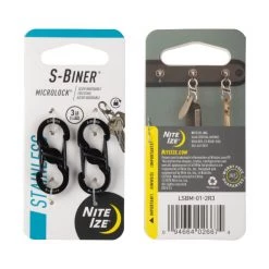 Nite Ize Backpacking Packs S-Biner MicroLock Stainless Steel - 2 Pack
