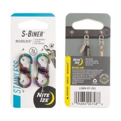 Nite Ize Backpacking Packs S-Biner MicroLock Stainless Steel - 2 Pack