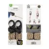 Nite Ize CamJam Cord Tightener - 2 Pack With 8 Ft. Rope Backpacking Packs