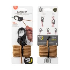 Nite Ize CamJam XT Aluminum Cord Tightener - With Coyote Paracord