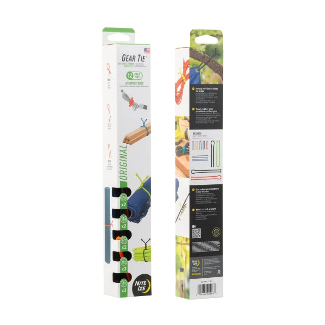 Nite Ize Gear Tie Reusable Rubber Twist Tie Assortment 3 Nite Ize Gear Tie Reusable Rubber Twist Tie Assortment