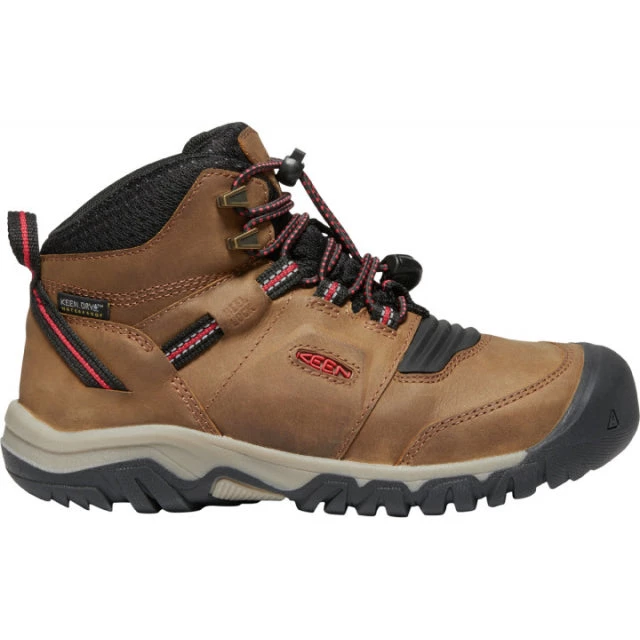 Keen Big Kid's Ridge Flex Mid WP Hiking Boots 3 Keen Big Kid's Ridge Flex Mid WP Hiking Boots