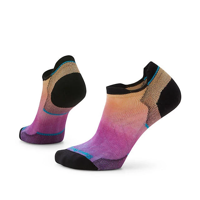 Smartwool Women's Run Zero Cushion Ombre Print Low Ankle Socks 3 Smartwool Women's Run Zero Cushion Ombre Print Low Ankle Socks