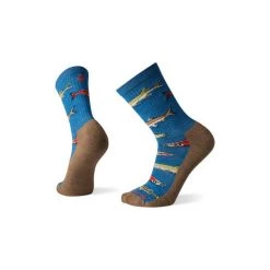 Smartwool Hike Light Fish Pattern Crew Socks