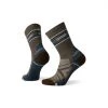 Smartwool Women's Hike Light Cushion Broken Stripes Pattern Crew Socks
