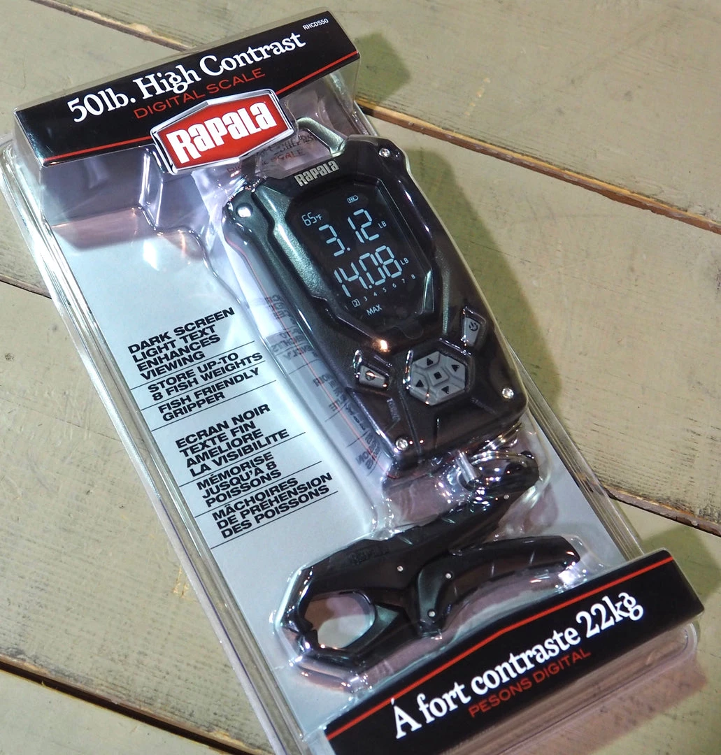 Rapala 50 Lb High Contrast Digital Scale Fishing 4 Rapala 50 Lb High Contrast Digital Scale Fishing