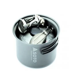 Soto Amicus Stove Combo W/ Igniter And New River Pot Backpacking Packs